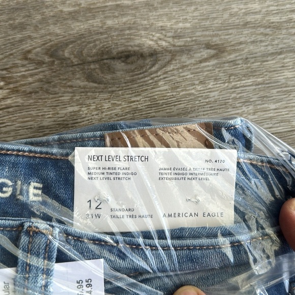 american eagle super hi rise flare jeans - Picture 2 of 2